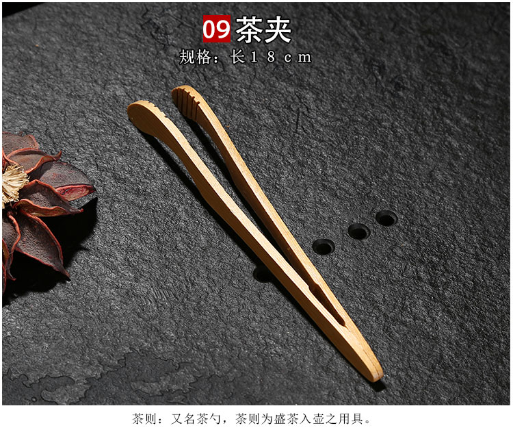Kung Fu bộ trà phù hợp với phụ kiện trà thú cưng clip trà khăn nước bóng trà lễ sáu quý ông trà bút dao dao coaster phụ kiện bộ ấm trà thủy tinh cao cấp