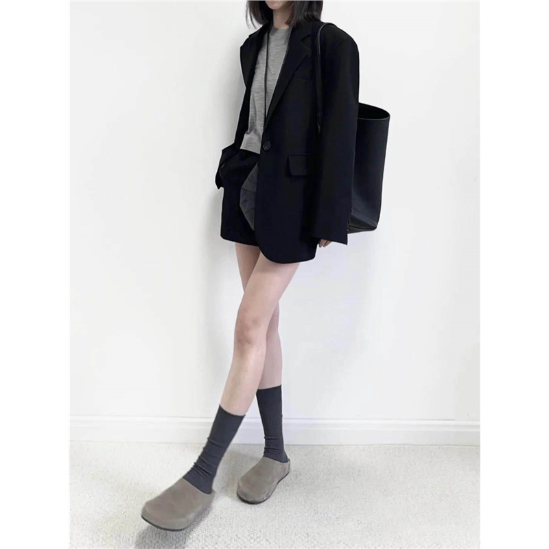 Black Blazer for Women 2026 Spring New Style Petite High-End Loose Oversize Commuter Blazer Black Blazer for Women 2026 Spring New Style Petite High-End Loose Oversize Commuter Blazer