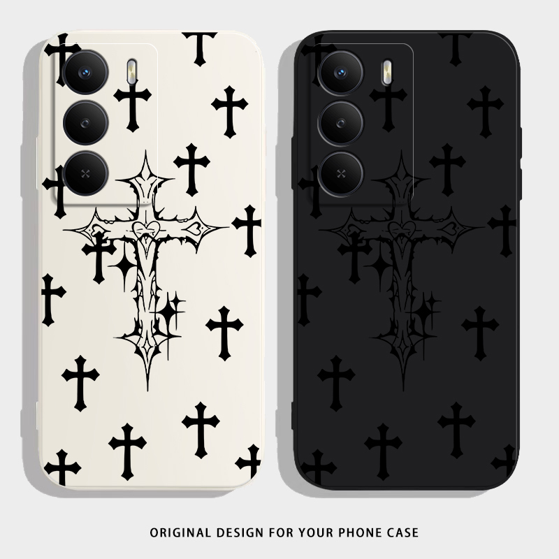 The Cross Design Is Suitable for Realme V70S Phone Case, New Model for Men and Women, Rmx3948, Full Protection Against Drops, Realme V70 Unique and Stylish Ins-Style Protective Phone Case, V70S Cover The Cross Design Is Suitable for Realme V70S Phone Case, New Model for Men and Women, Rmx3948, Full Protection Against Drops, Realme V70 Unique and Stylish Ins-Style Protective Phone Case, V70S Cover
