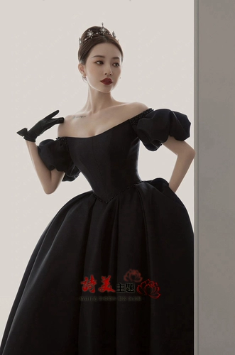 Модный ретро реквизит для фотографии для влюбленных, свадебное платье, открытые плечи