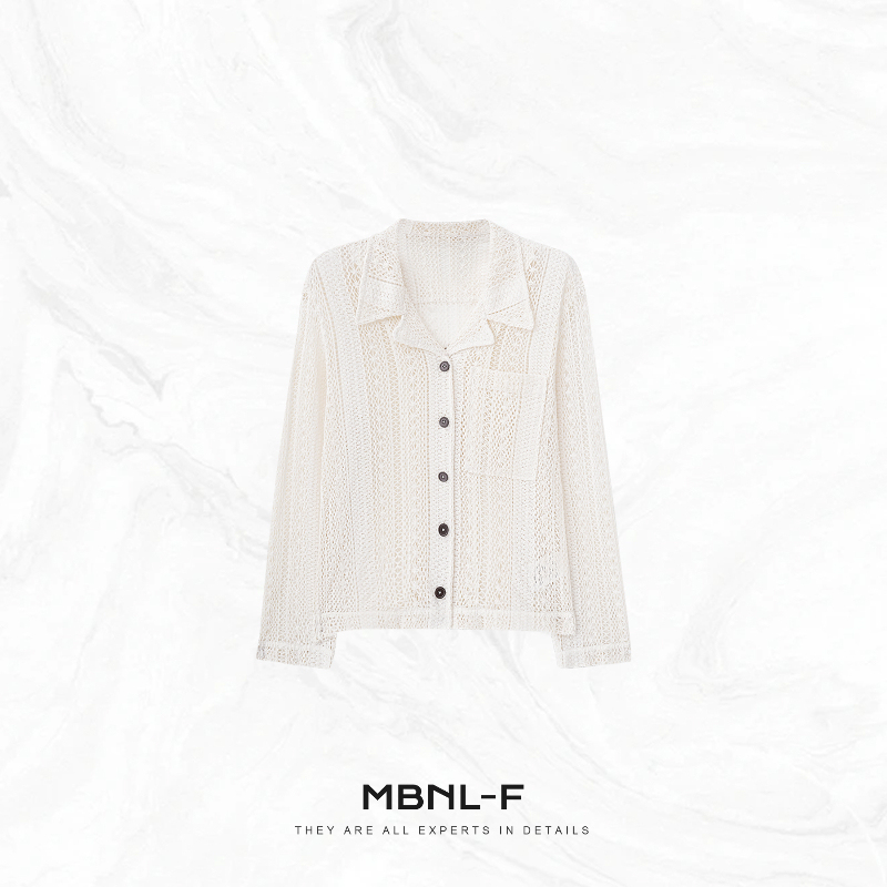 Mbnl-F "City Vacation" Heavy-Duty Handmade Crochet Custom-Woven Single-Breasted Cardigan Qin Lei Xm-Xmy2301