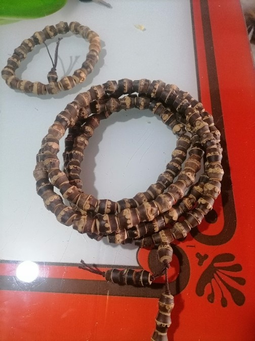 108 purple bamboo bamboo whip old material hand string barrel beads natural Buddha beads hand-polished bamboo hand string rosary play pieces