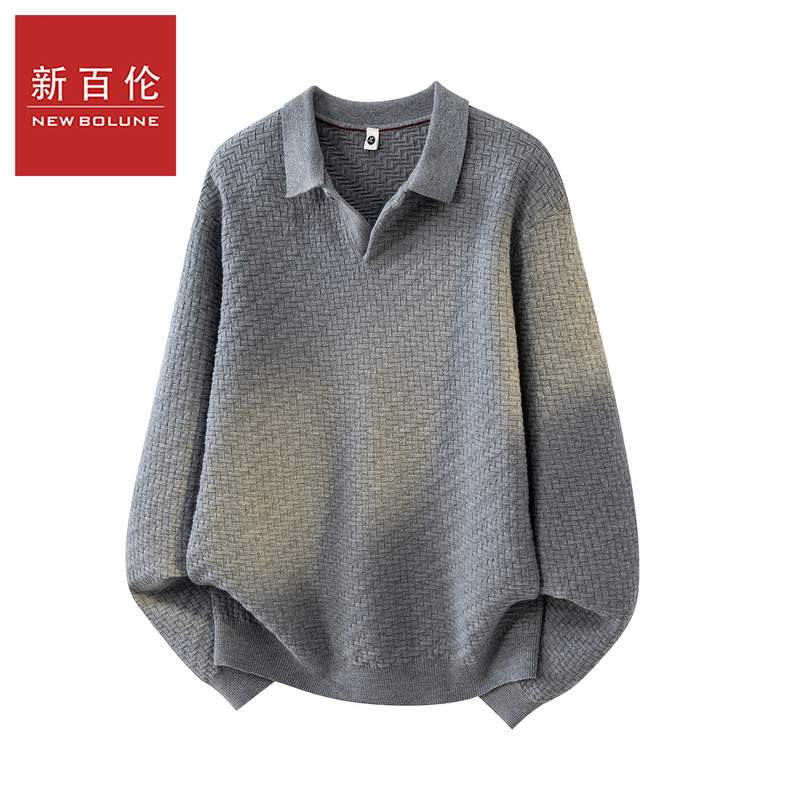 New Balance Checkerboard Jacquard Knit Sweater Men's 2026 Autumn New Versatile Loose Old Money Style Knitwear New Balance Checkerboard Jacquard Knit Sweater Men's 2026 Autumn New Versatile Loose Old Money Style Knitwear