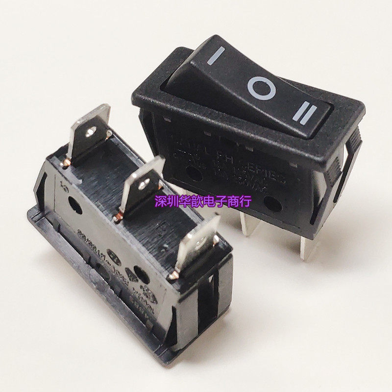 Taiwan Garney CANAL ROCKER SWITCH RH130 Three-foot three-stop not reset rocker switch switching button 16A