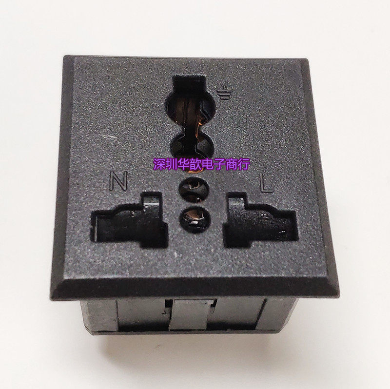 SS-901 Snap-in power socket Embedded universal socket Plug with protective door socket CE certification
