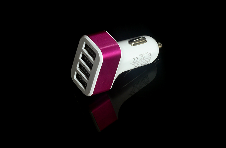 liêm xe USB sạc Universal Car đầu 4USB 3A cổng sạc xe điện sạc phổ quát miễn phí vận chuyển - Phụ kiện điện thoại trong ô tô giá kẹp điện thoại