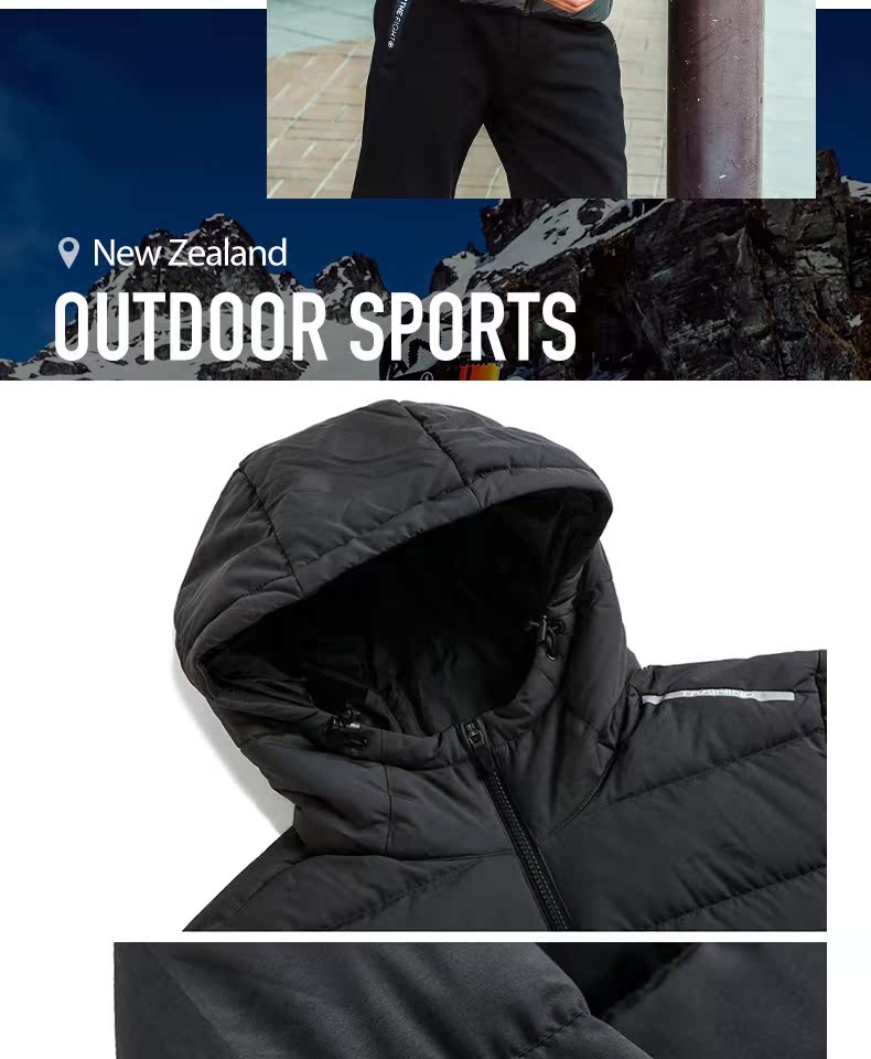 Anta down jacket nam áo khoác 2019 thu đông mới trang web chính thức áo khoác nam nhẹ nhàng ấm áp - Thể thao xuống áo khoác 260