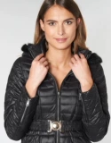 Moony Mood Женская модная повседневная теплая пуховая куртка зимняя черная S16 ЧЕРНАЯ