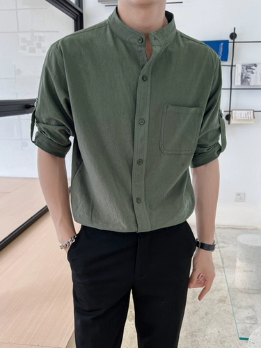 Брендовая тонкая рубашка, изысканный стиль