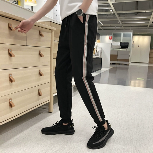 Демисезонные трендовые мужские штаны, в корейском стиле