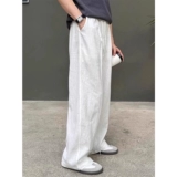 Летние тонкие быстросохнущие спортивные штаны, свободный прямой крой