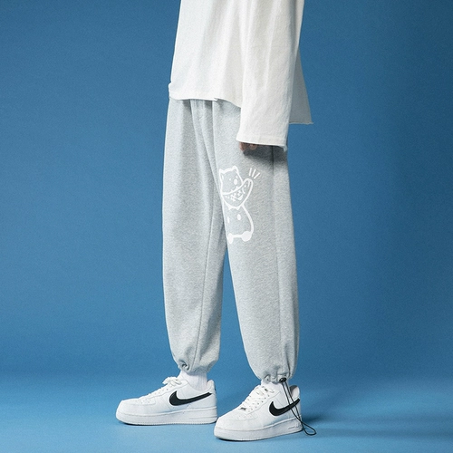 Осенние штаны, в корейском стиле, на шнурках