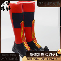 Mongolian Tibetan dance shoes mens ethnic minority dance stage performance shoes mens Xinjiang dance shoes high tube