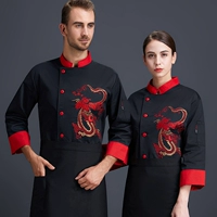 SC китайский пищевой дракон с длинным рукавом черный красный дракон