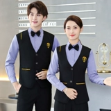 Демисезонная униформа для отеля, жилет для работы подходит для мужчин и женщин, рубашка, комплект