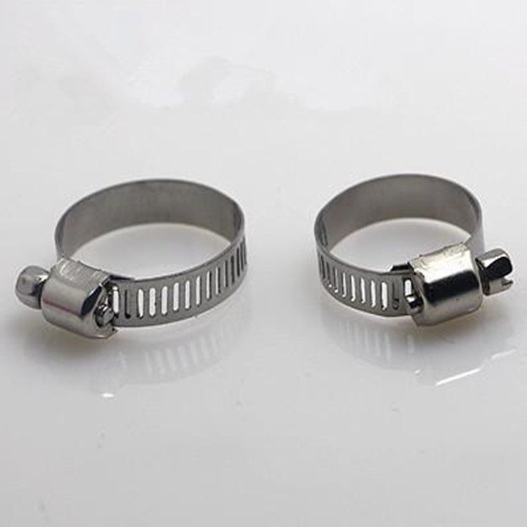 Stainless steel pipe clamp American throat hoop oil pipe gas pipe oxygen acetylene pipe water pipe trachea clamp clip clamp