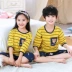Beibeiyi Bộ Đồ Ngủ Bé Trai Và Bé Gái Bộ Cotton Nguyên Chất Trẻ Em Bộ Đồ Lót Cotton Xuân Thu Trẻ Em Hộ Gia Đình Quần Áo Phù hợp với trẻ em
