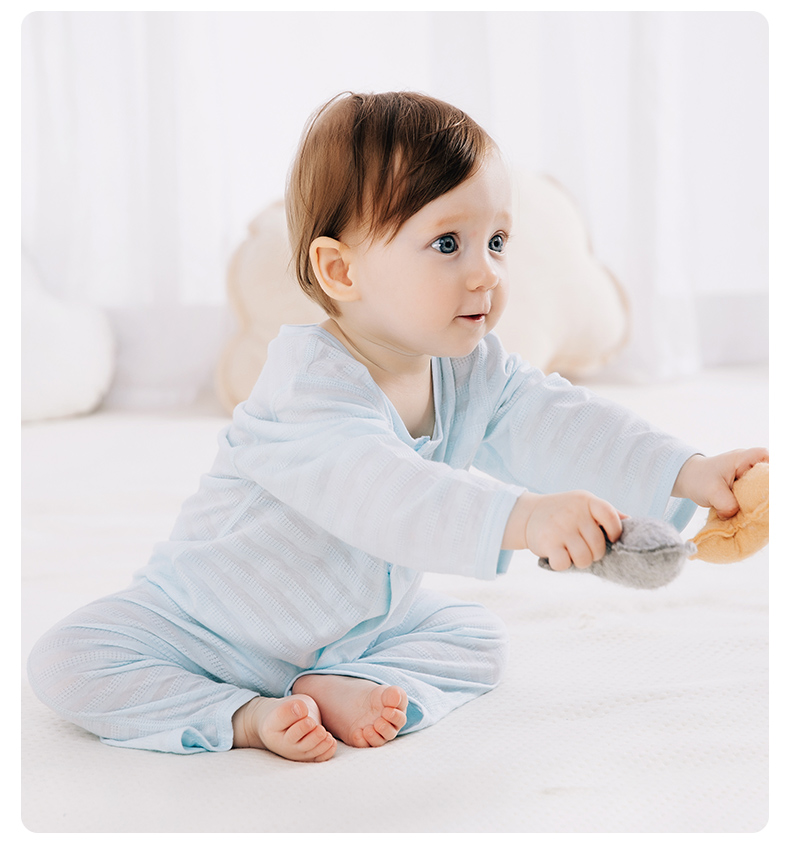 Bộ đồ liền thân dài tay cho bé sơ sinh Beibei Yi 2019 xuân hè mới nhẹ nhàng và thoáng khí cho bé quần áo trẻ em BB1166 - Áo liền quần bộ áo liền quần công chúa bé gái