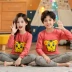 Beibeiyi Bộ Đồ Ngủ Bé Trai Và Bé Gái Bộ Cotton Nguyên Chất Trẻ Em Bộ Đồ Lót Cotton Xuân Thu Trẻ Em Hộ Gia Đình Quần Áo Phù hợp với trẻ em