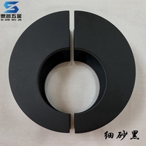 Chinese antique door handle Glass door handle Bronze carved semicircular black modern surface mounted wooden door handle