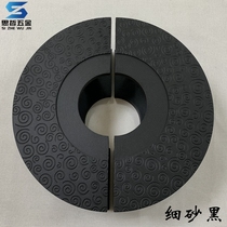 New Chinese style glass door handle Antique door handle Xiangyun semicircular hotel solid wood door handle Black spot