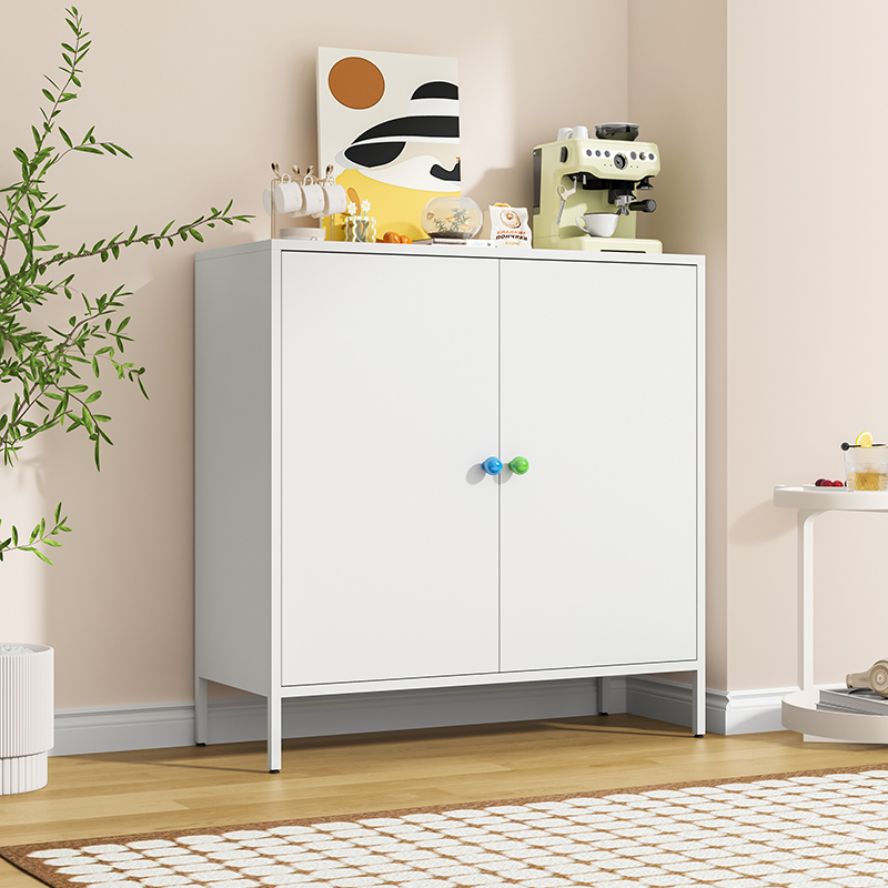 Household Steel Cabinet Iron Cabinet 2025 New Model Balcony Simple Storage Cabinet Multifunctional Rust-Proof Eco-Friendly Storage Cabinet