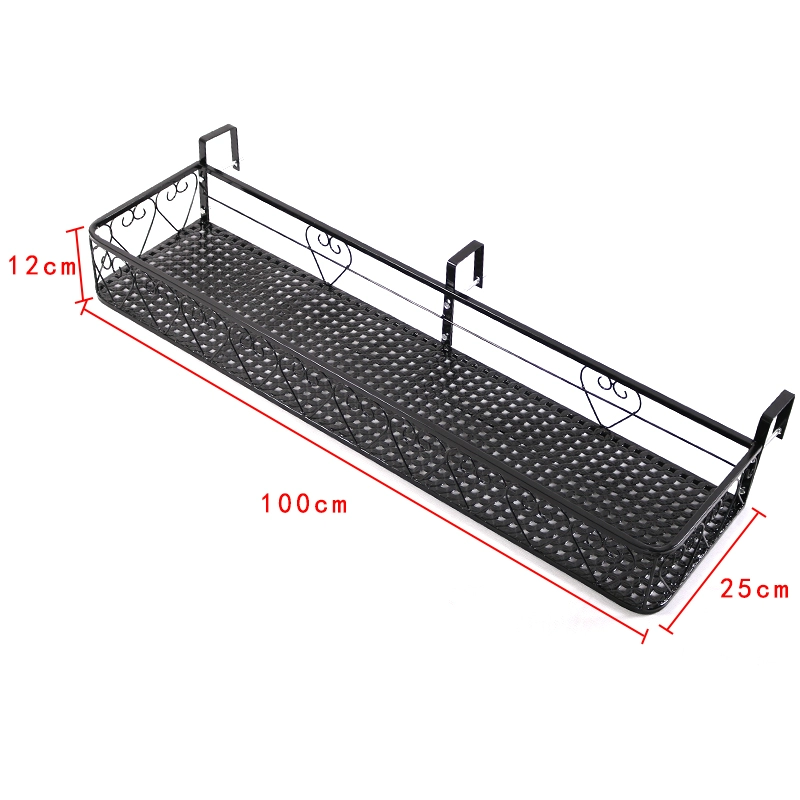 Giá ban công giá treo hoa sắt rèn treo lan can móc treo chậu hoa giá đỡ lan can bệ cửa sổ giá hoa mọng nước kệ trồng rau ban công chung cư 