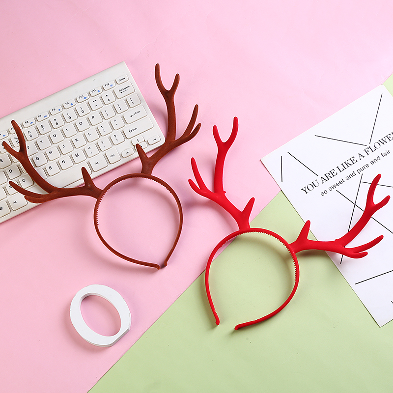 Christmas Hair Accessories Performance Decoration Large Antler Headband Cute Kidsren's Christmas Elk Headband Headdress Small Gift
