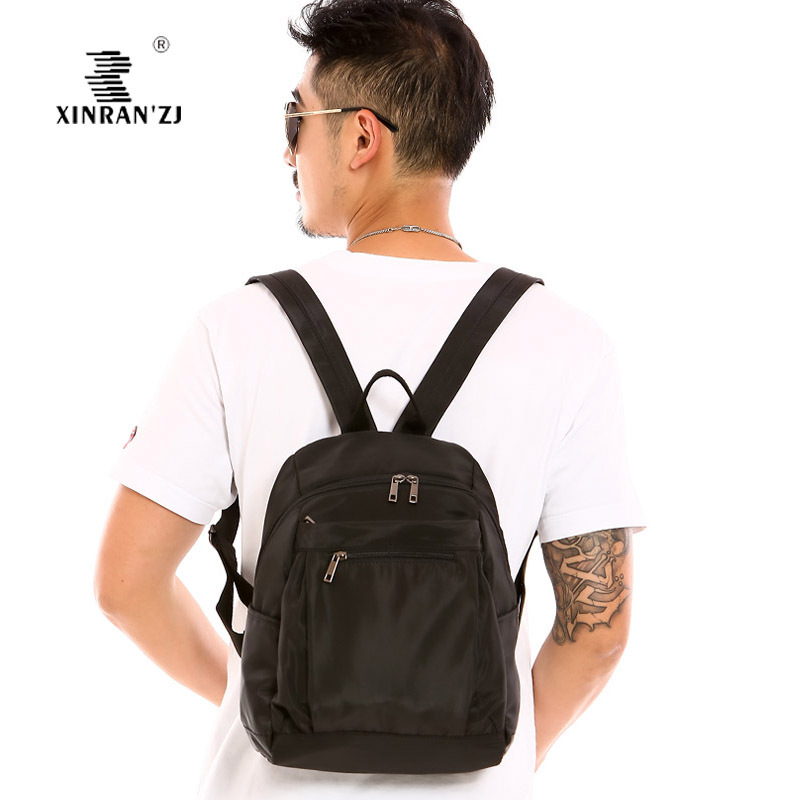 Multi-Pocket Zipper Waterproof Lightweight Casual Men's Backpack Small to Medium-Sized Short-Distance Travel Carry-On Men's Backpack Multi-Pocket Zipper Waterproof Lightweight Casual Men's Backpack Small to Medium-Sized Short-Distance Travel Carry-On Men's Backpack
