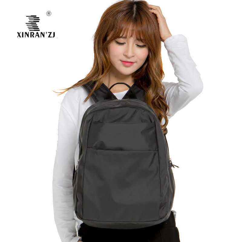 XINRAN ' ZJ multi-pocket large capacity light and waterproof double shoulder bag casual short travel computer female big bag