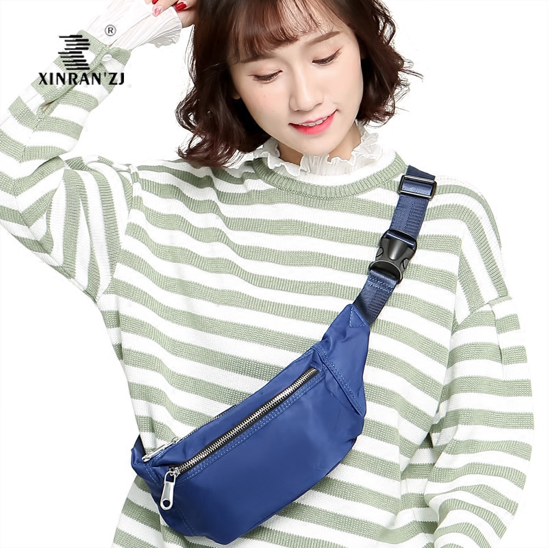 XINRAN ' ZJ waterproof light mini-sized chest bag fat Sub-pocket Casual Little Satchel Schoolgirl Bag