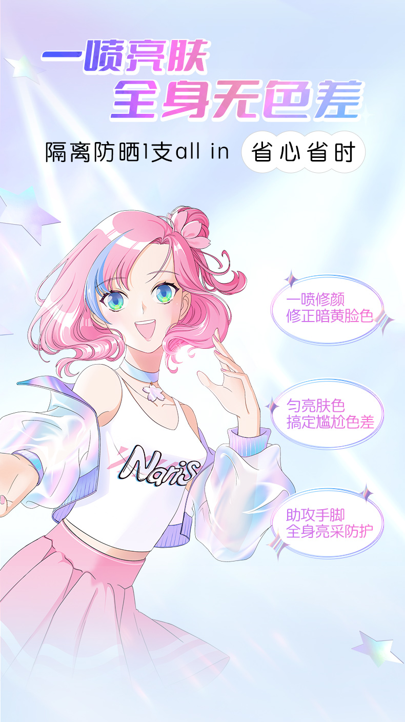 日本进口 naris 高倍防晒喷雾 125ml*2瓶 SPF50+ 图7