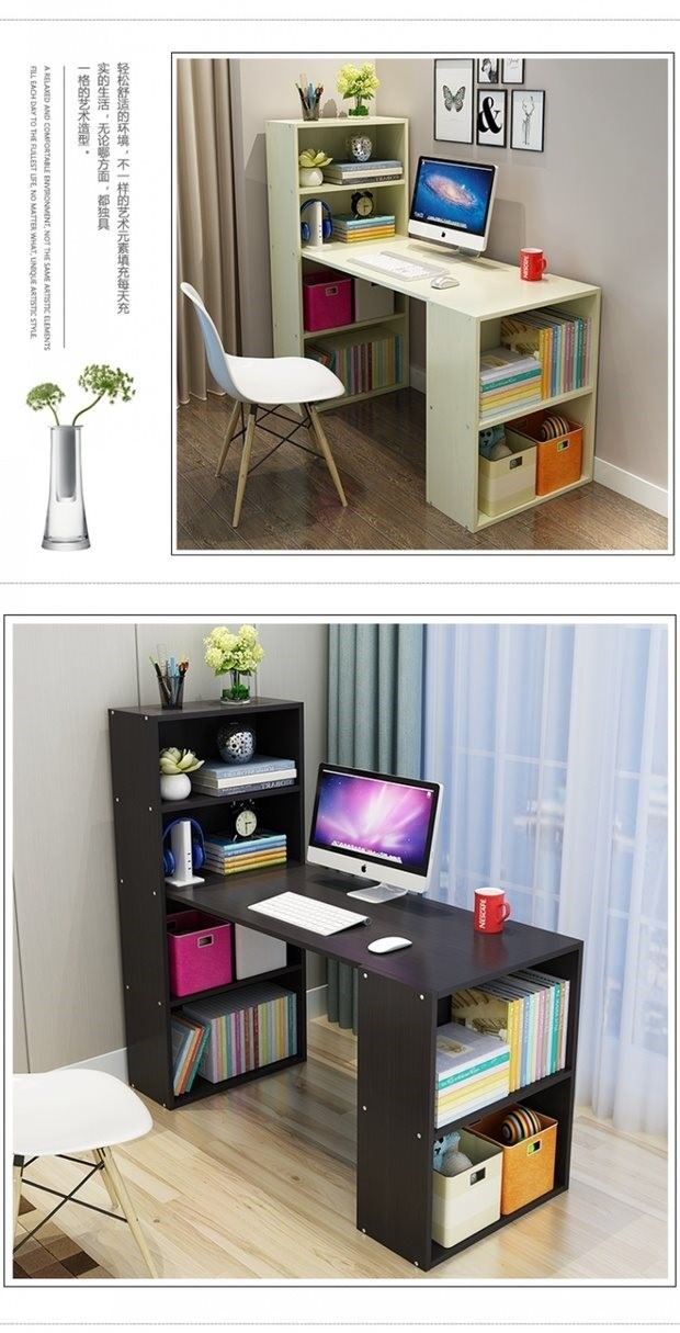 Tủ sách kết hợp tủ quần áo bàn Ghế tỉnh nhà kệ sách viết bàn có khóa đặt phòng ngủ học sinh trung học - Bàn bàn học gỗ