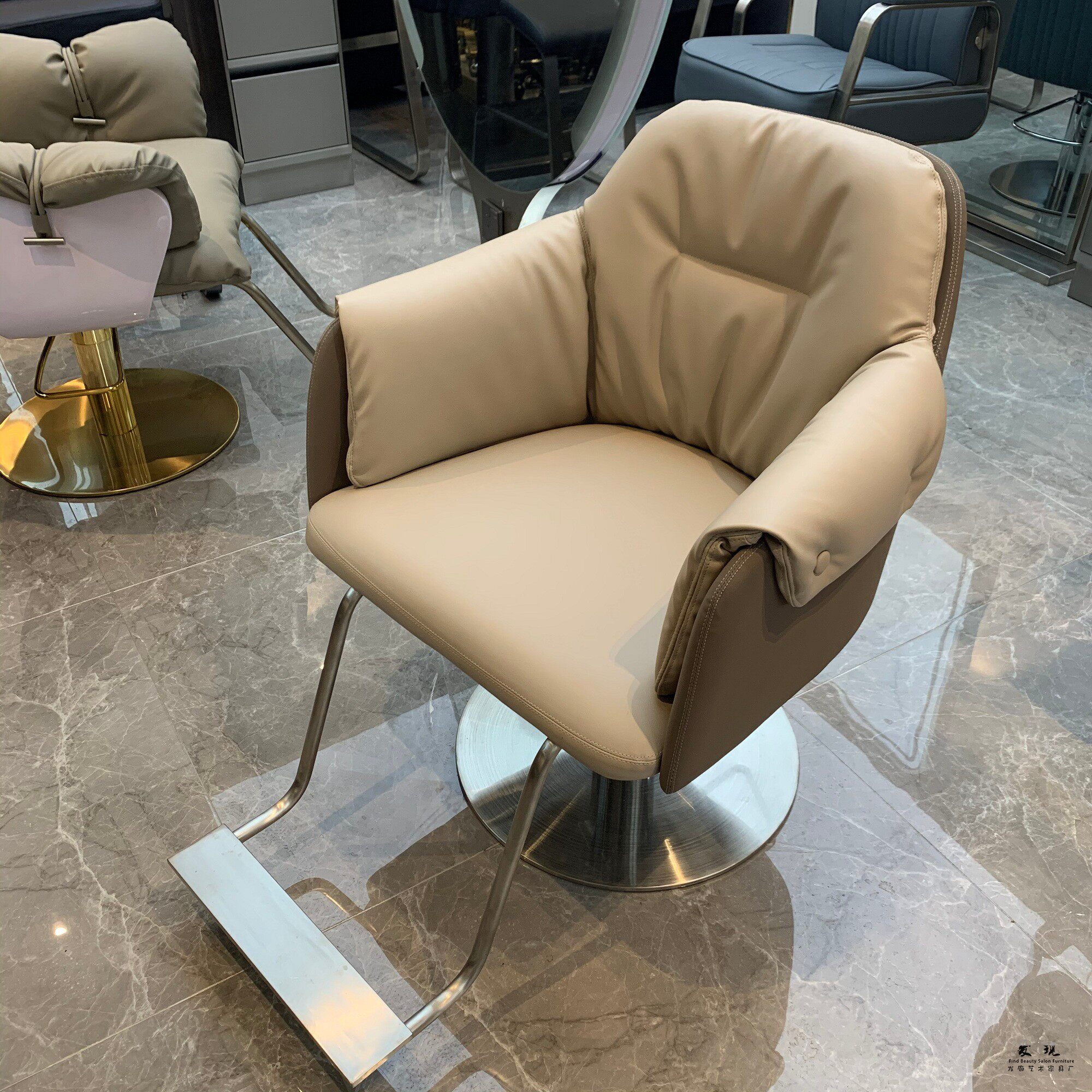 3AM high-end custom new net red hair salon chair light luxury hair salon special ironing chair hair salon hair cutting stool