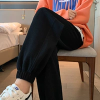 Фонарь, черные модные штаны с поддержкой живота, по фигуре