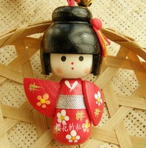 Japan Asakusa Kaminarimon handmade wooden kimono doll 8 optional car hanging rearview mirror hanging