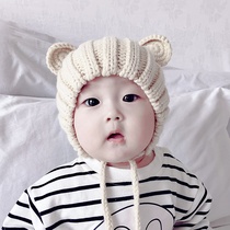 Three-month baby hat two winter baby boy young moon age autumn winter baby four cute and super cute winter