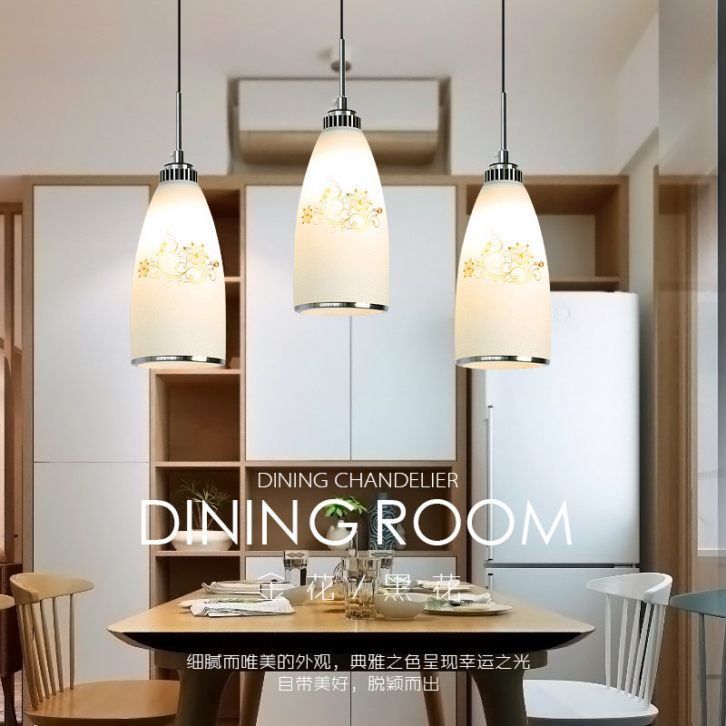 Dining Room Chandelier Trio Creative Personality Industrial Wind Bar Dining Room Dining Hall Light Brief Modern Aisle Dining Chandelier