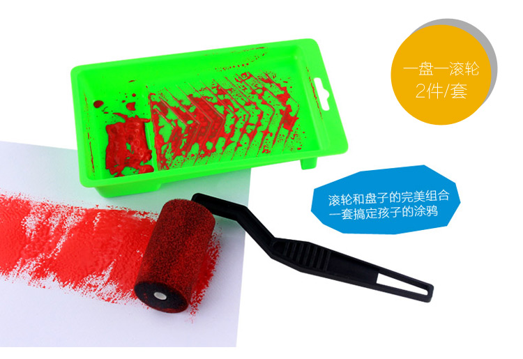 Trẻ em mẫu giáo của nguồn cung cấp bức tranh con lăn bàn chải bàn chải xốp bàn chải EVA bọt cọ xát đồ chơi graffiti đồ chơi cho trẻ sơ sinh