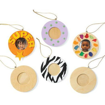 Graduation season memorial kindergarten white mold coloring graffiti wooden round photo frame children's handmade diy hanging material