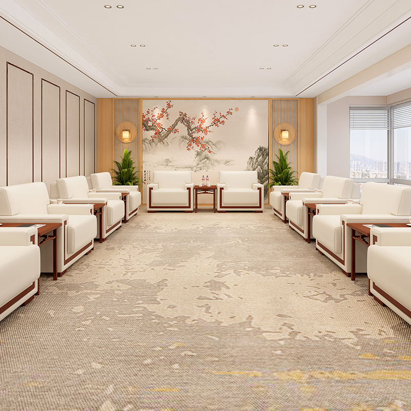 Sofa Single Person VIP Reception Room Leisure Area Large Enterprise Hall Business Meeting Negotiation Coffee Table Combination