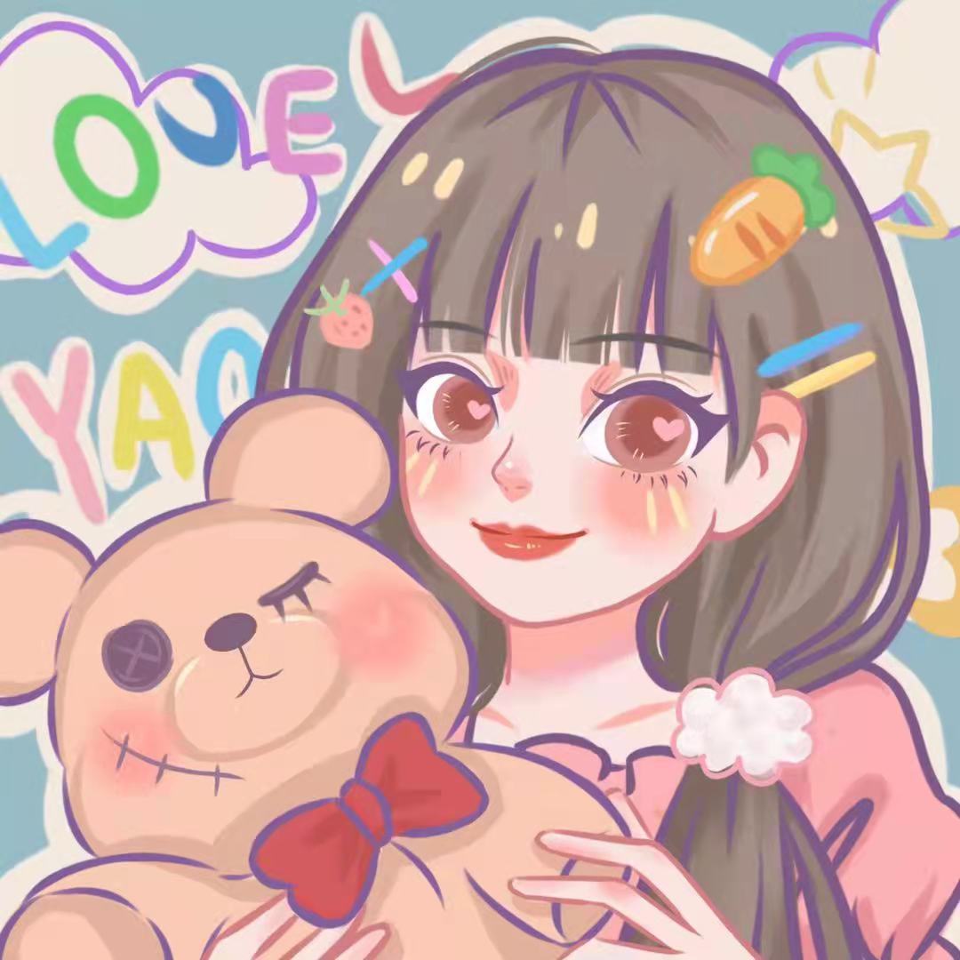 Hand-painted Avatar Custom Lovers Pet Design Action Cartoon Live-action Photo Turn Q Edition Cartoon Joon Sketch Portrait photo