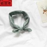 Ретро носовой платок, японский шарф в стиле хип-хоп, повязка на голову, из хлопка и льна