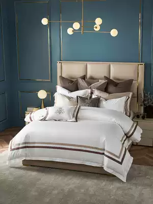 New products 100 long-staple cotton cotton cotton four-piece high-grade cotton Xinjiang cotton spring and autumn bed quilt cover sheets bedding