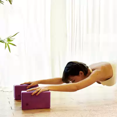 fashionyoga Fansheng yoga EVA professional yoga brick High hardness environmental protection non-slip elegant purple FZZ002