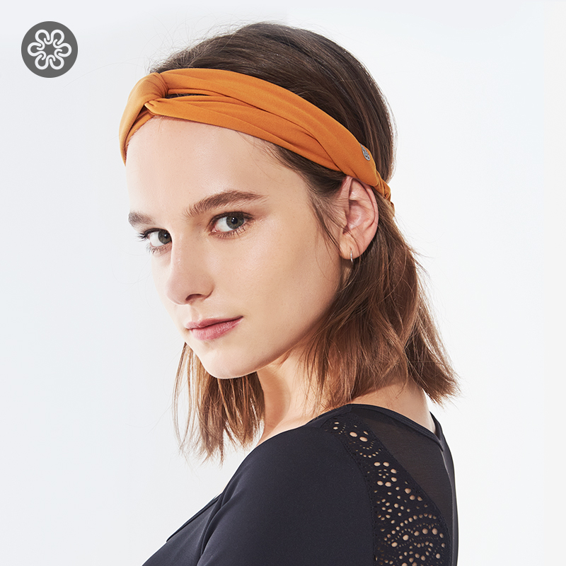 Vansheng yoga exercise hair band for women running fitness sweat-absorbing headband fashion trend screwed end hair band FW010