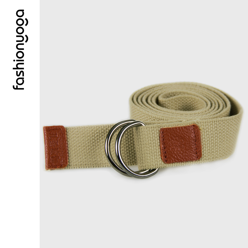 fashionyoga van saint yoga professional yoga stretch belt extension stretch belt 240cm khaki FS002