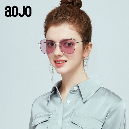 aojo Ретро модные солнцезащитные очки, цепь на солнечной энергии