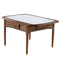 Quekang solid wood table mahjong table Chinese style household multi-functional dual-use dining table bass four-port machine mahjong machine mahjong