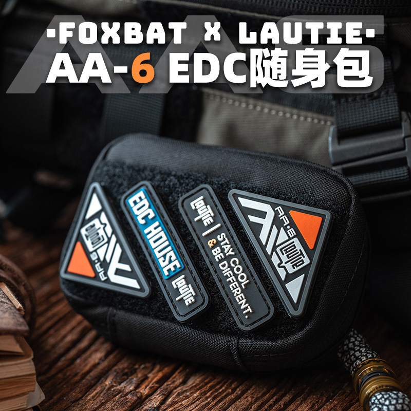Edc Toy Carry Bag Foxbat Industrial & Tsundere Old Blacksmith Aa6 Velcro Side Bag Fidget Spinner Storage